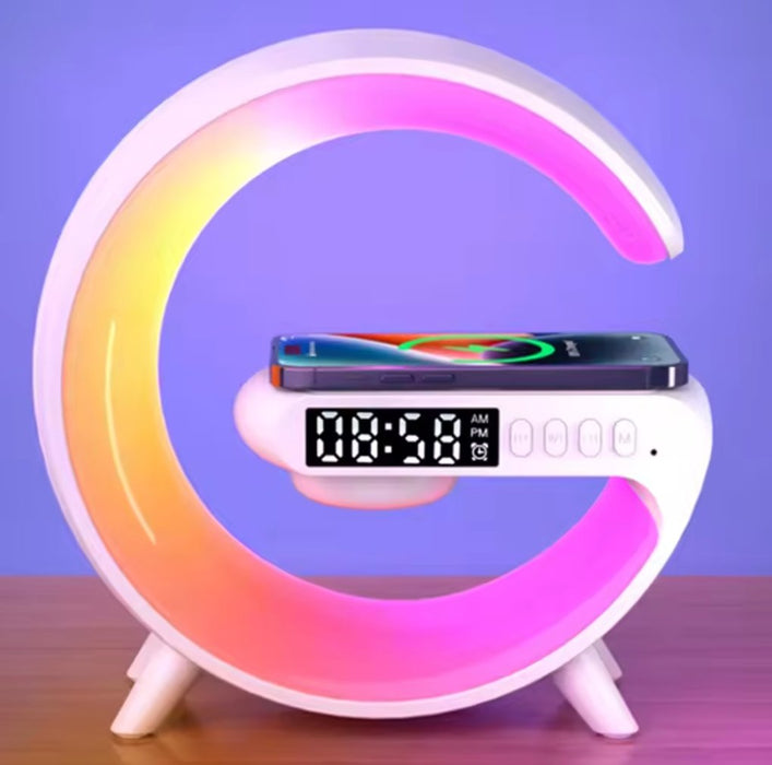 Bedside Rainbow G - Lamp With Wireless Charger Station - Overrask.no