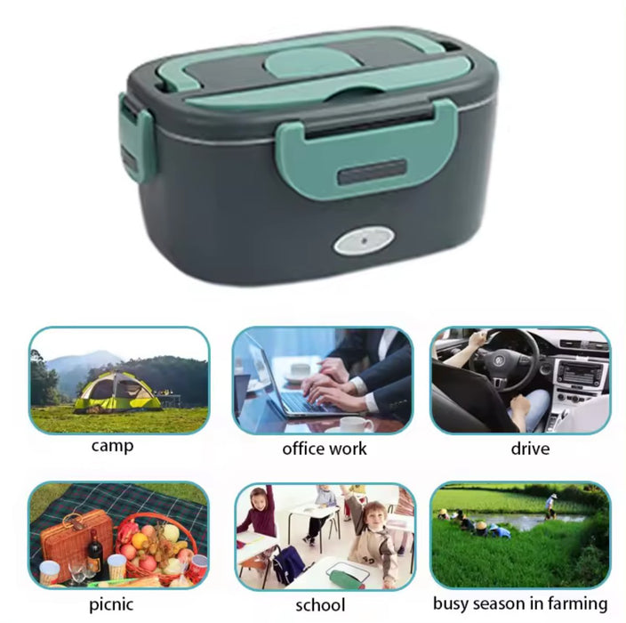 Electric Lunch Box 3 in 1 Portable Food Warmer for Car - Overrask.no