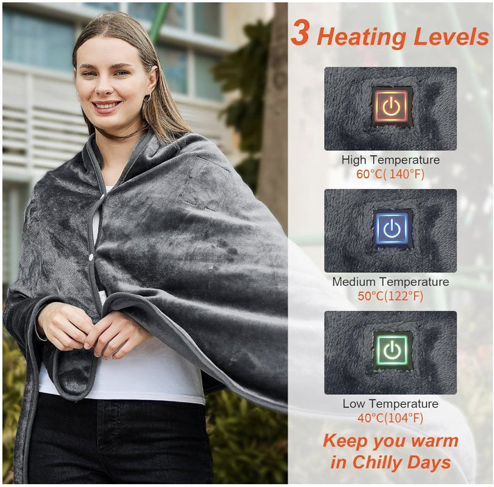 Elektrisk varmeteppe, varmepledd og ultra myk Heating Blanket - Overrask.no