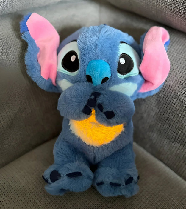 Kawaii Stitch Plush Doll med avslappende musikk og pustefunksjon - Overrask.no