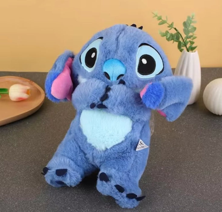 Kawaii Stitch Plush Doll med avslappende musikk og pustefunksjon - Overrask.no