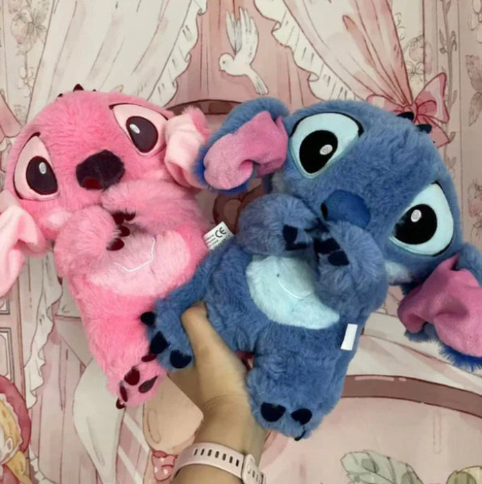 Kawaii Stitch Plush Doll med avslappende musikk og pustefunksjon - Overrask.no