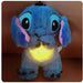 Kawaii Stitch Plush Doll med avslappende musikk og pustefunksjon - Overrask.no