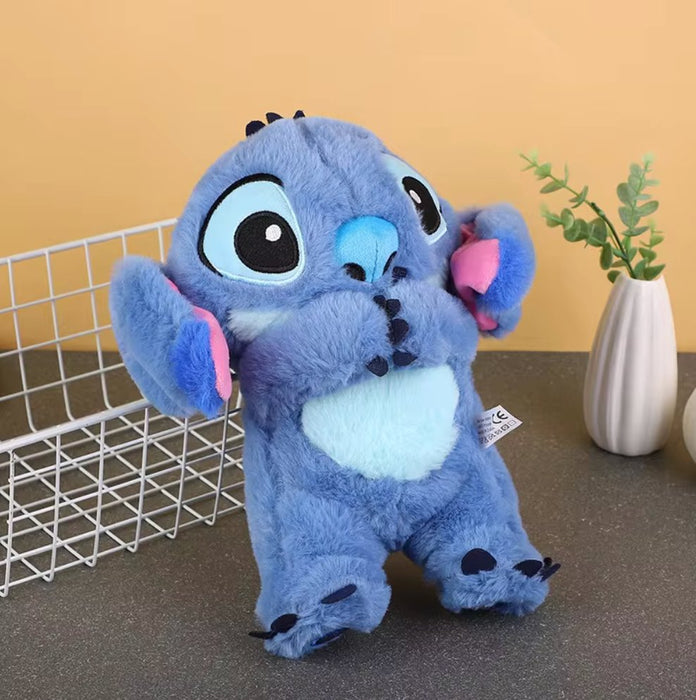 Kawaii Stitch Plush Doll med avslappende musikk og pustefunksjon - Overrask.no