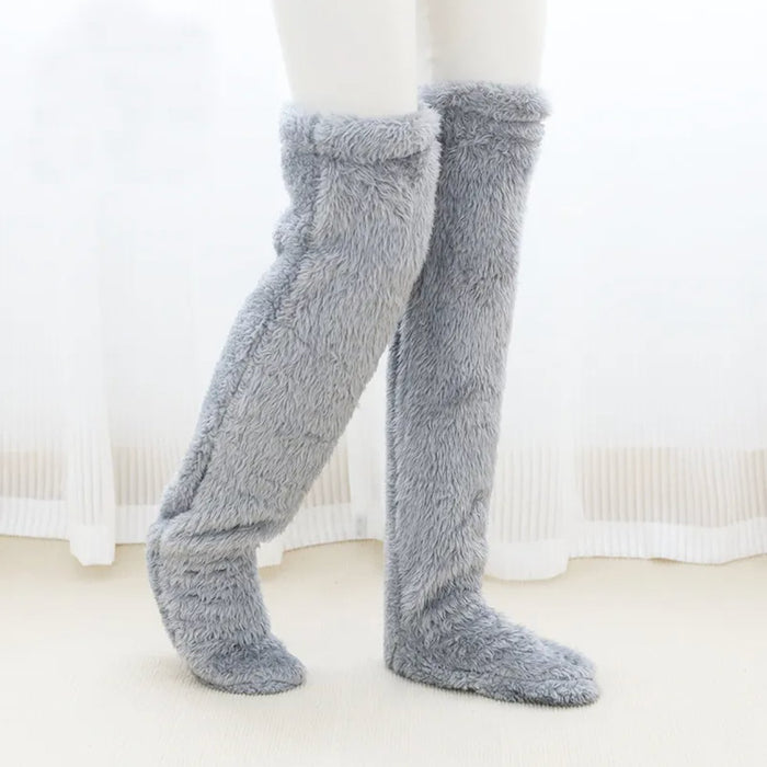 Lange og varme vinter sokker - CozyPaws Sock Slippers - Overrask.no