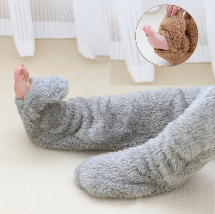 Lange og varme vinter sokker - CozyPaws Sock Slippers - Overrask.no