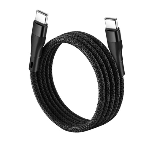 Magnetisk ladekabel med Tye - C - to Type - C kontakt Sort 2 m - Overrask.no
