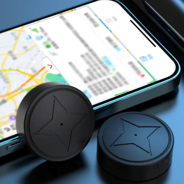 TrackSpot kompakt GPS-sporingsenhet med app og lydfunksjon