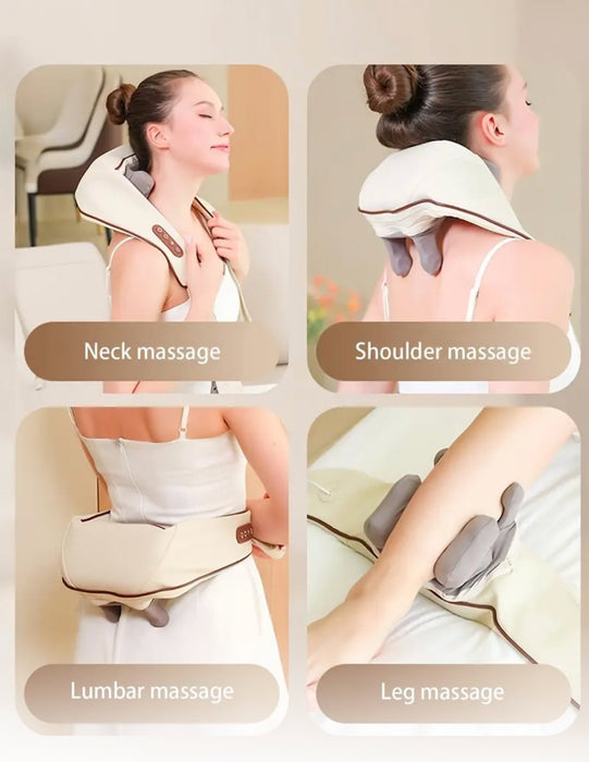 Nakkemassasje apparat for skuldre og nakke med varme - Overrask.no