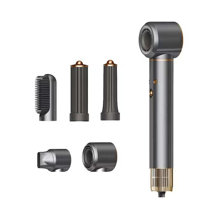 5-i-1 Ionic Hair Styler med Avtakbare Munnstykker