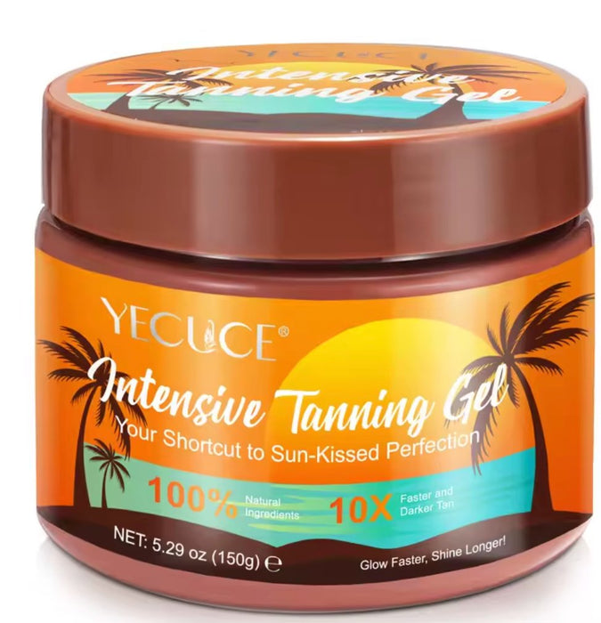 Tanning Gel for naturlig tanning, 150g til soling eller solarium - Overrask.no