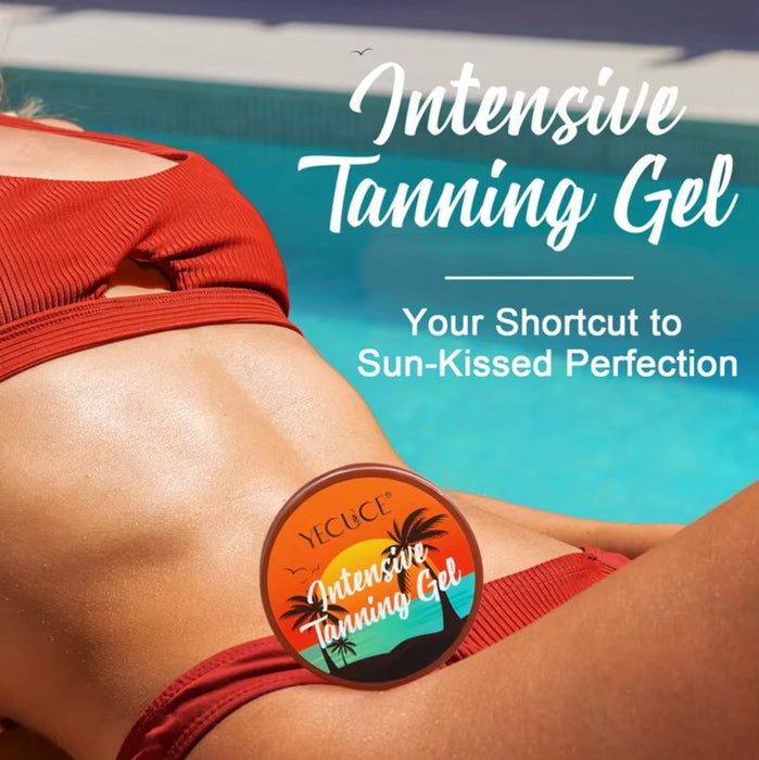 Tanning Gel for naturlig tanning, 150g til soling eller solarium - Overrask.no