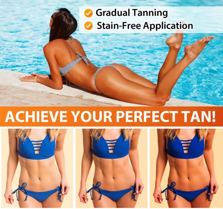 Tanning Gel for naturlig tanning, 150g til soling eller solarium - Overrask.no