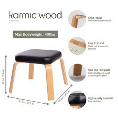 Karmic Wood Fotskammel  og yoga stol