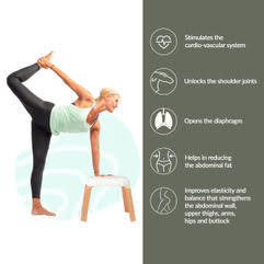 Karmic Wood Fotskammel  og yoga stol