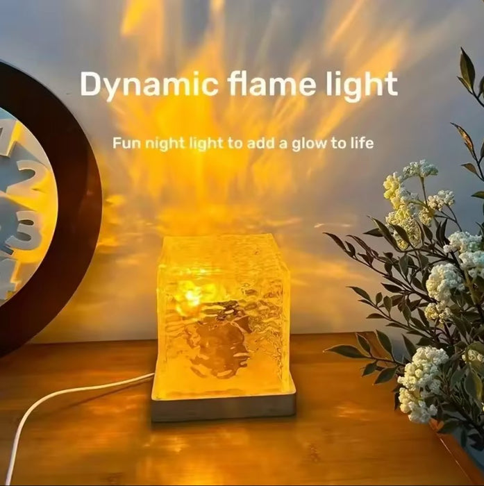 Water wave galaxy projector and Dynamic galaxy cube lamp - Overrask.no