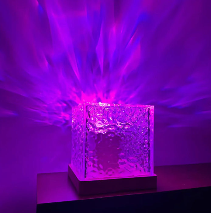 Water wave galaxy projector and Dynamic galaxy cube lamp - Overrask.no