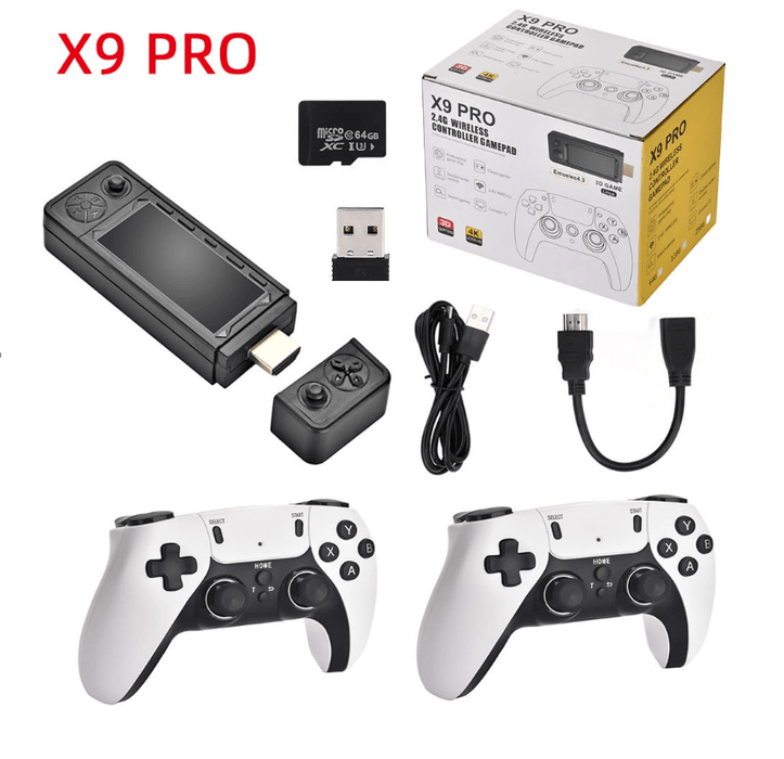 X9 PRO Retro Gamestick Console med 40,000+ Spill - Overrask.no