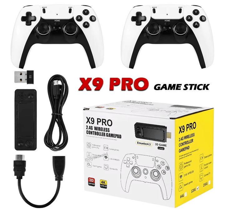 X9 PRO Retro Gamestick Console med 40,000+ Spill - Overrask.no