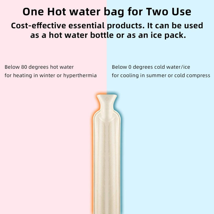 2L ekstra lang varmtvannsflaske med full varme - Overrask.no