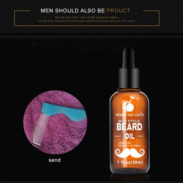 30ML Men Beard Oil For Styling Beard Beeswax - Overrask.no