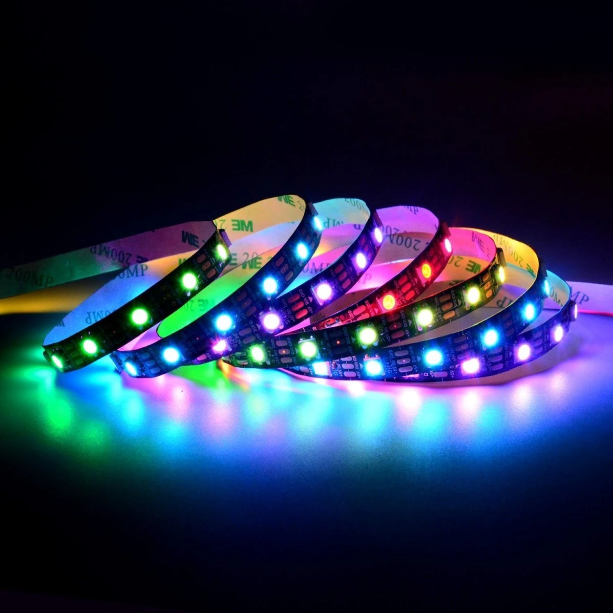 Led Screen Rainbow Rainbow Wave ® RGBIC LED Strip — Overrask.no