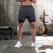 Gym shorts med Compression under tights og sidelomme - Overrask.no