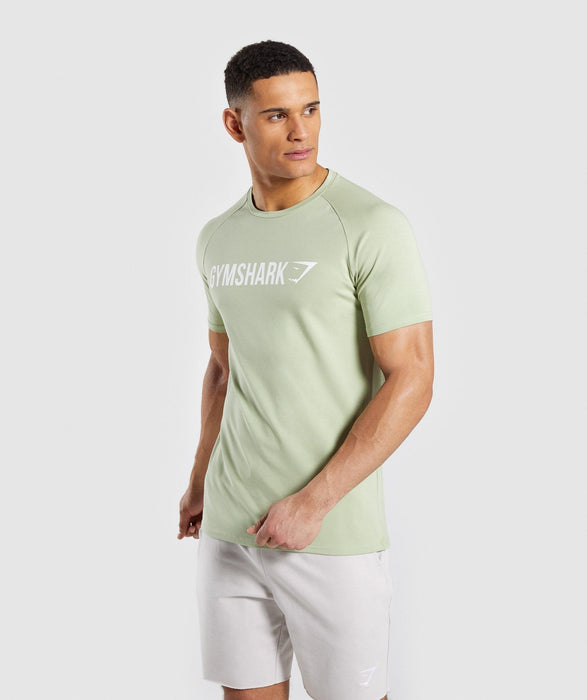 Gymshark Apollo T-Shirt - Green - Overrask.no