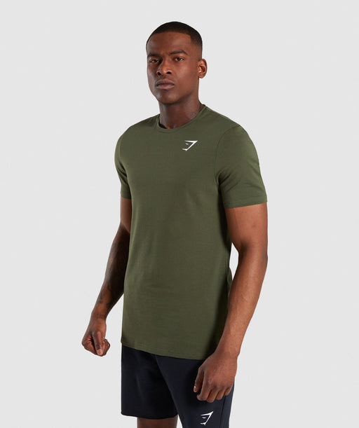 Gymshark Critical T-Shirt - Green - Overrask.no