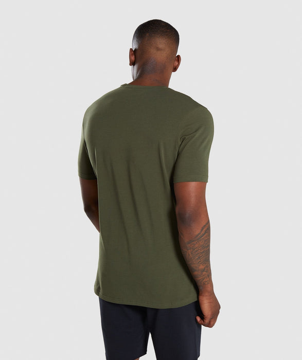 Gymshark Critical T-Shirt - Green - Overrask.no