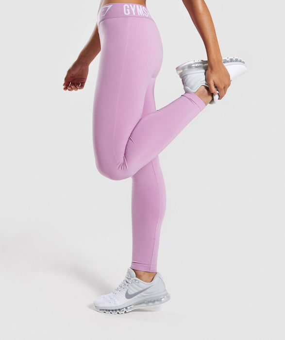 Gymshark Fit Leggings - Pink - Overrask.no