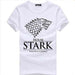 House of Stark Winterfell Wolf T - shirts - Overrask.no