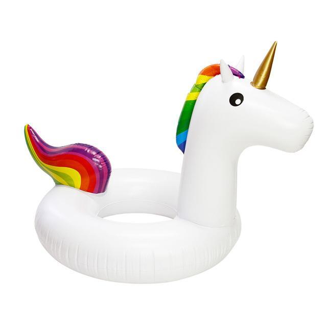 Inflatable unicorn swimming ring - overrask.no