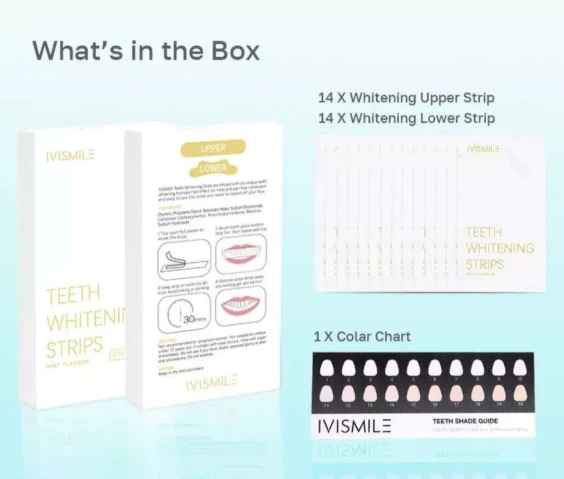 IVISMILE Teeth Whitening Strips - Overrask.no