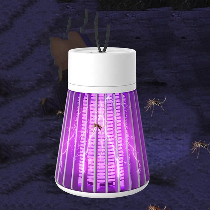Ledningsfri myggfelle og insektdreper med campinglykt overrask.no