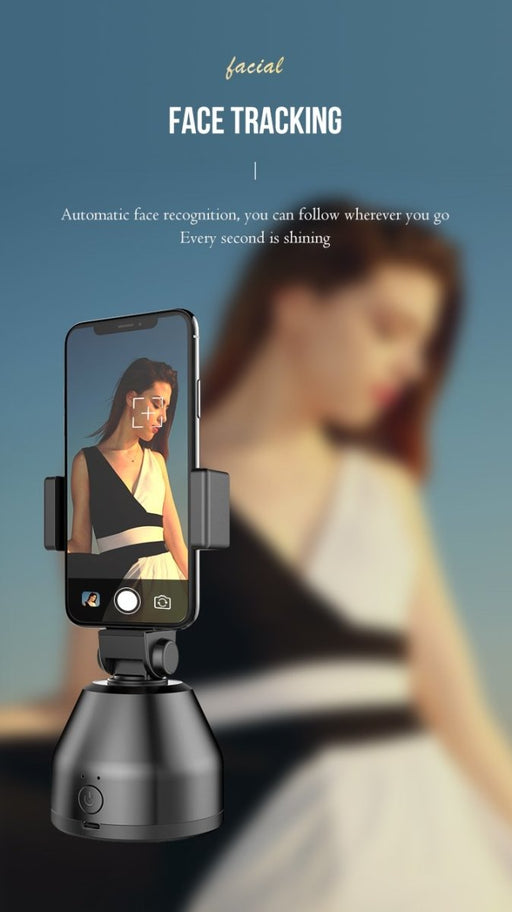 Portable Auto 360 degree rotation Tracking selfie stand - Overrask.no