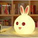 Rabbit LED Night Light Silicone lamp - Overrask.no