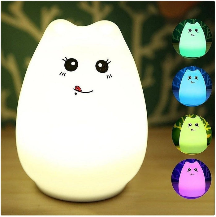 Soft Silicone Led Night Light for Kids - Overrask.no