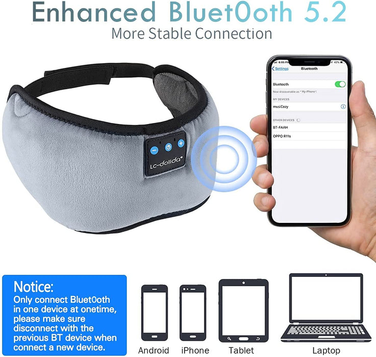 Sovemaske med Bluetooth-headset - Overrask.no