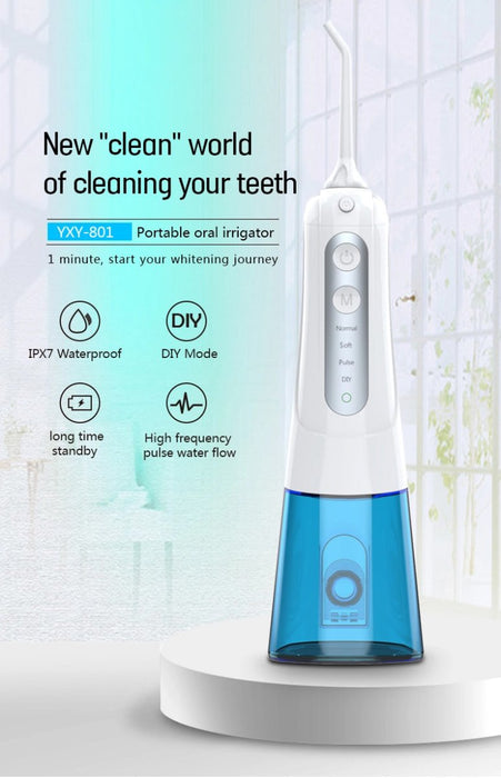 Teeth Cleaner Munndusj og Power floss tannrengjørings sett - Overrask.no