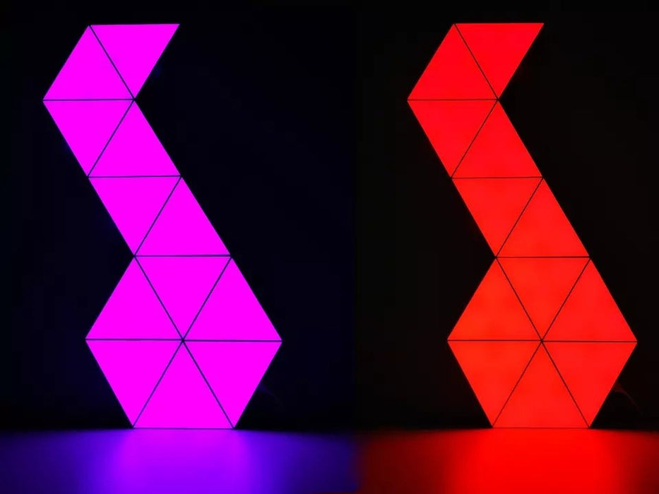 Veggbelysning – Trekantformet Farge LED med SMD, APP, og IR - Overrask.no